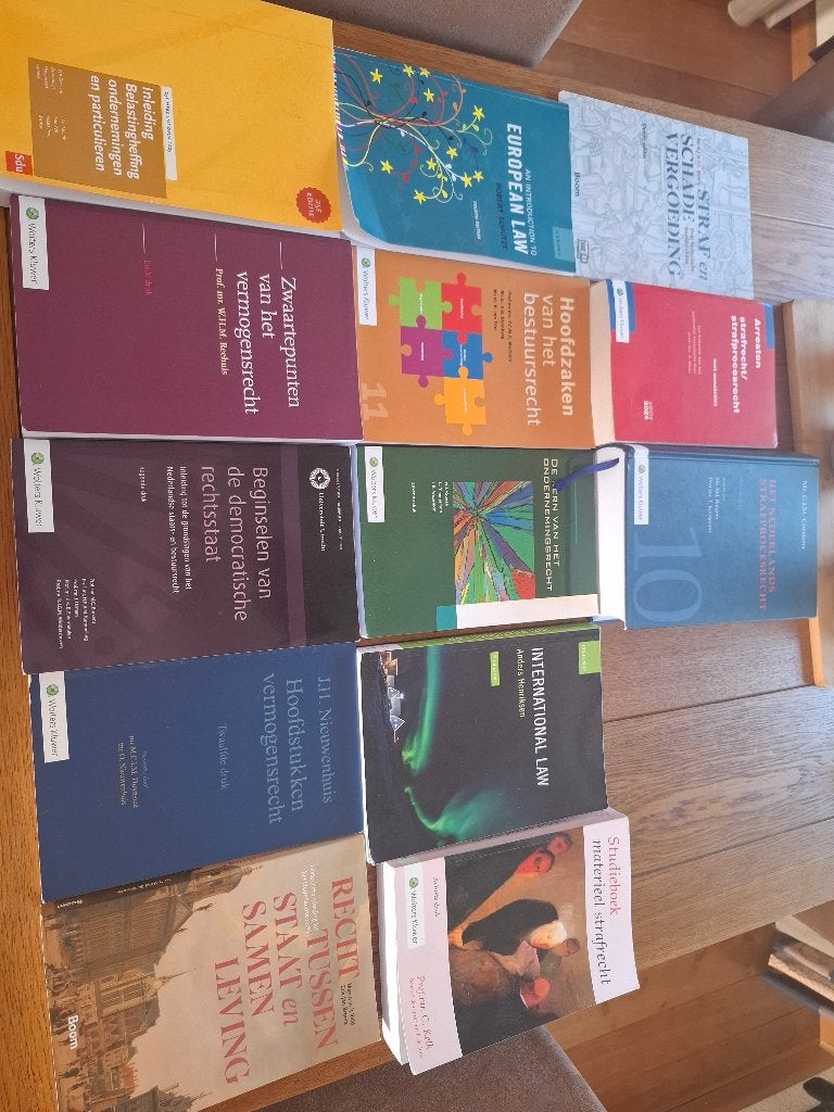 1e jaar studie rechten Tilburg University, Diverse auteurs, Ophalen of Verzenden, Alpha, WO