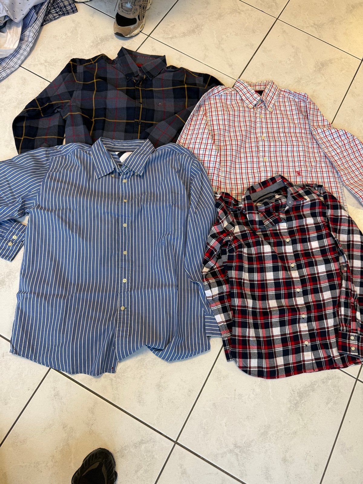 20x Tommy Hilfiger Overhemden Heren – Vintage Partij Resel, Ophalen of Verzenden, Zo goed als nieuw, Overige maten