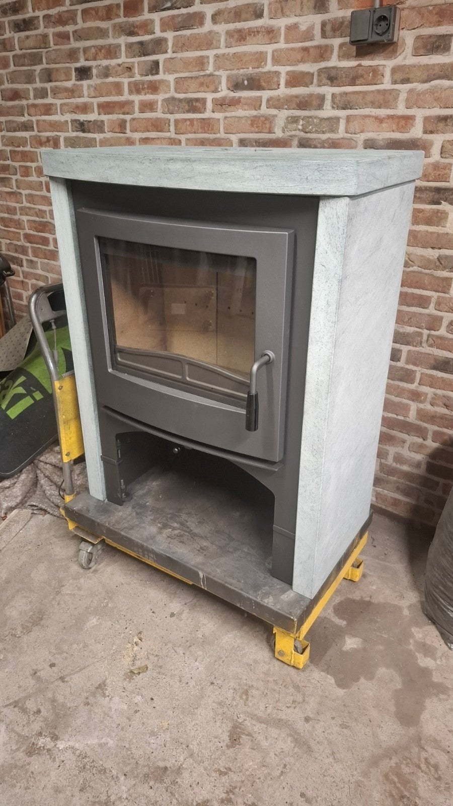 Nordic fire cottage speksteen houtkachel, Ophalen, Zo goed als nieuw, Hout, Houtkachel