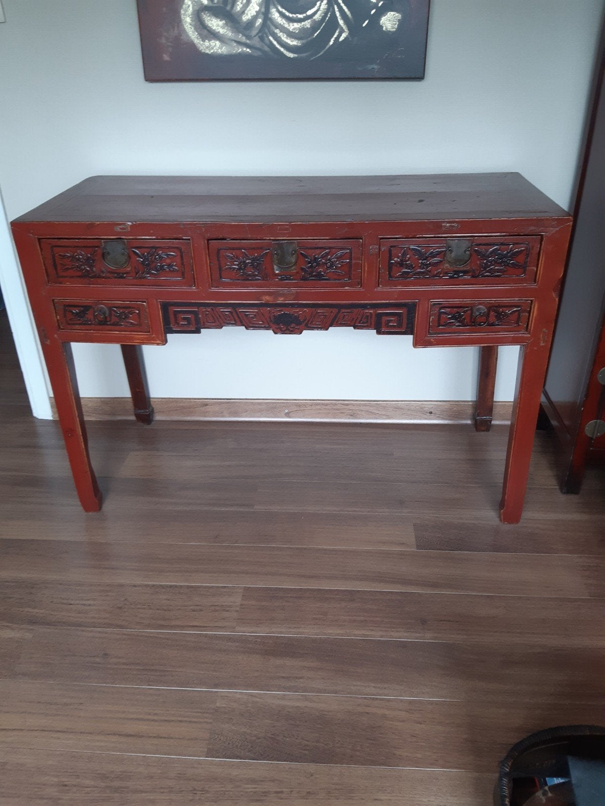Chinees antiek bureau, Ophalen
