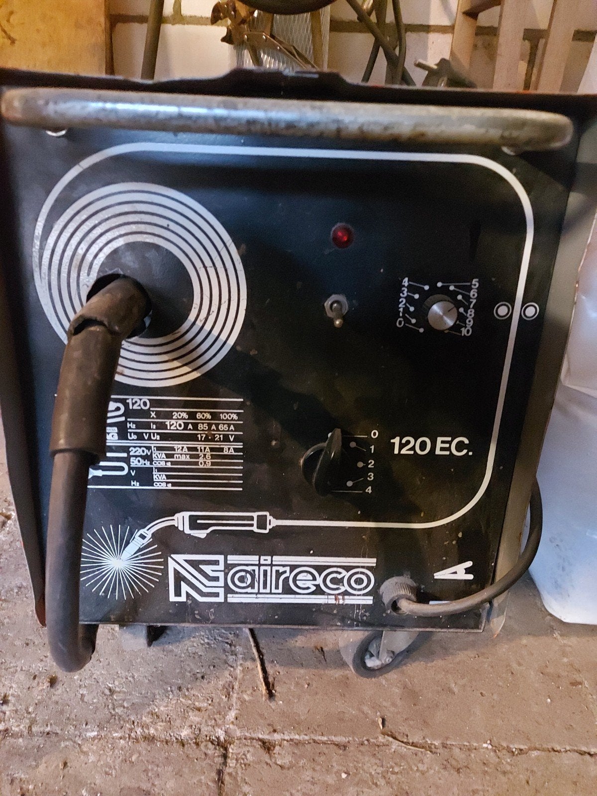 Aireco 120EC Lasapparaat compleet, Ophalen, Gebruikt, Minder dan 150 ampère, Tig