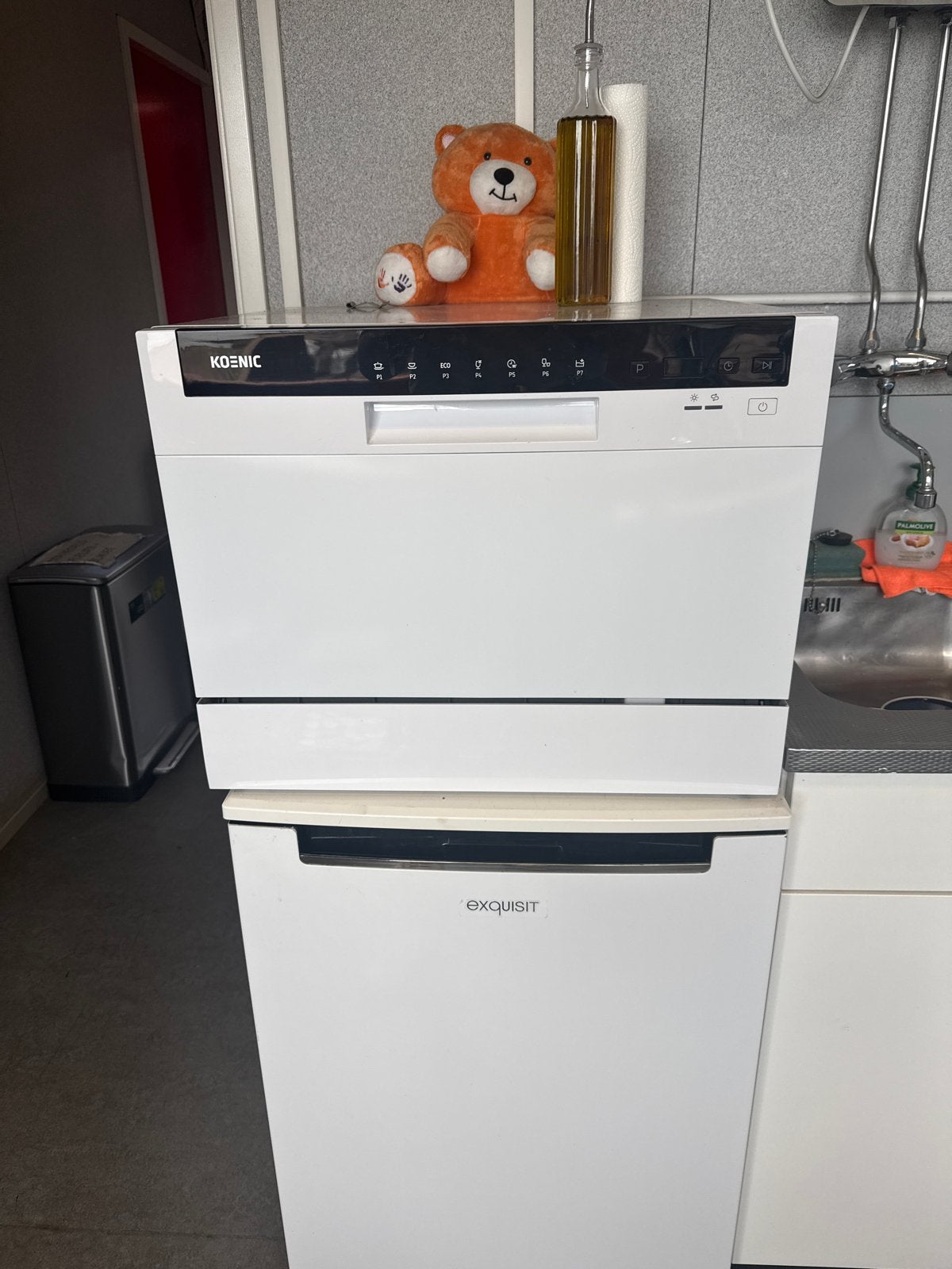 Koenic KDW116F kleine vaatwasser met 7 programma's, Witgoed en Apparatuur, Vaatwasmachines, Ophalen, Gebruikt, Vrijstaand, Minder dan 45 cm