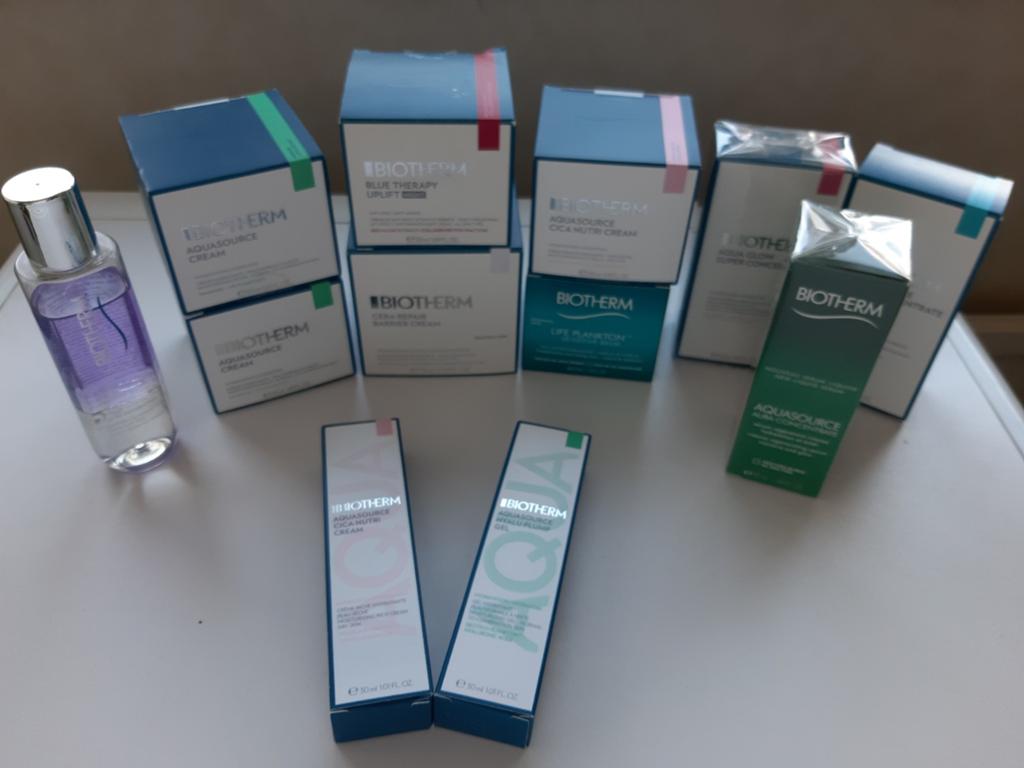 Biotherm Verzorgings Producten 12 Stuks., Verzenden, Nieuw, Gehele gezicht, Verzorging