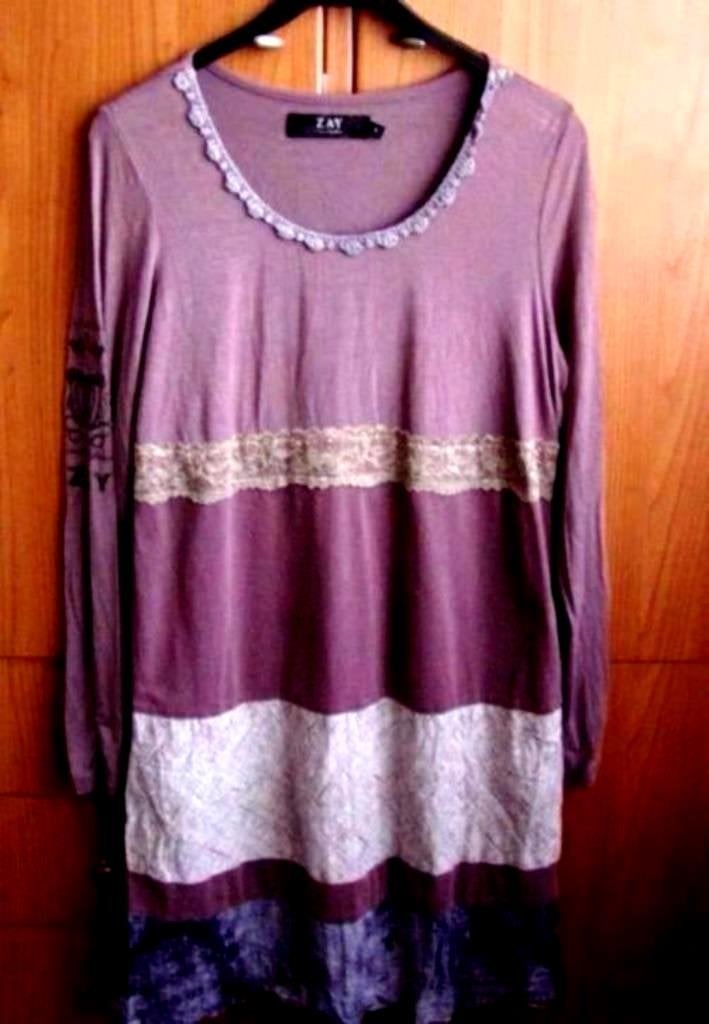 Prachtige ZAY Jurk lange tuniek, maat S, Kleding | Dames, Verzenden, Zo goed als nieuw, Maat 36 (S), Knielengte