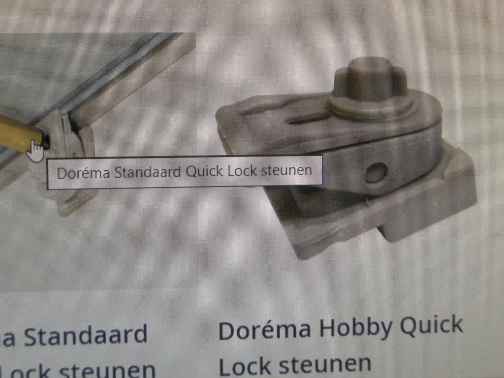 Dorema Quick Lock steunen, Caravans en Kamperen, Ophalen, Nieuw
