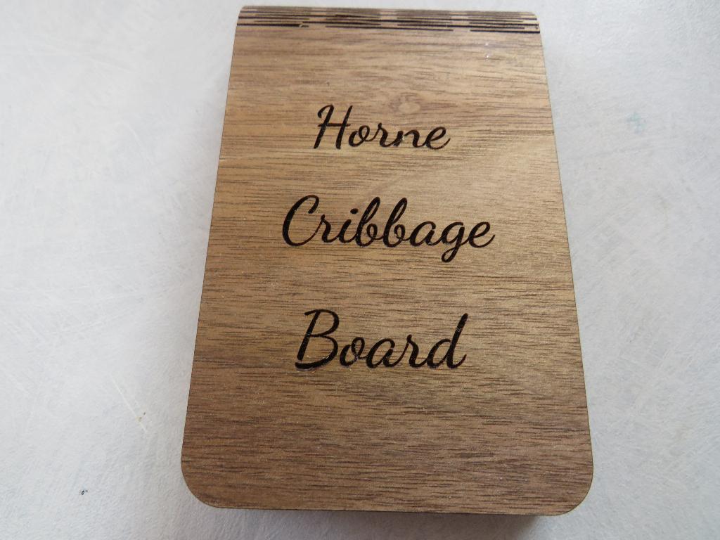 Horne cribbage board, Ophalen of Verzenden, Gebruikt