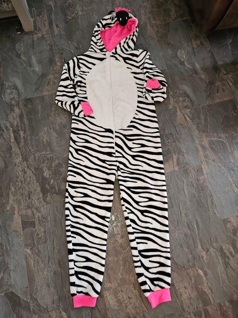 Primark Zebra Onesie - Maat 164 (13-14 jaar), Nacht- of Onderkleding, Gebruikt, Meisje, Ophalen of Verzenden