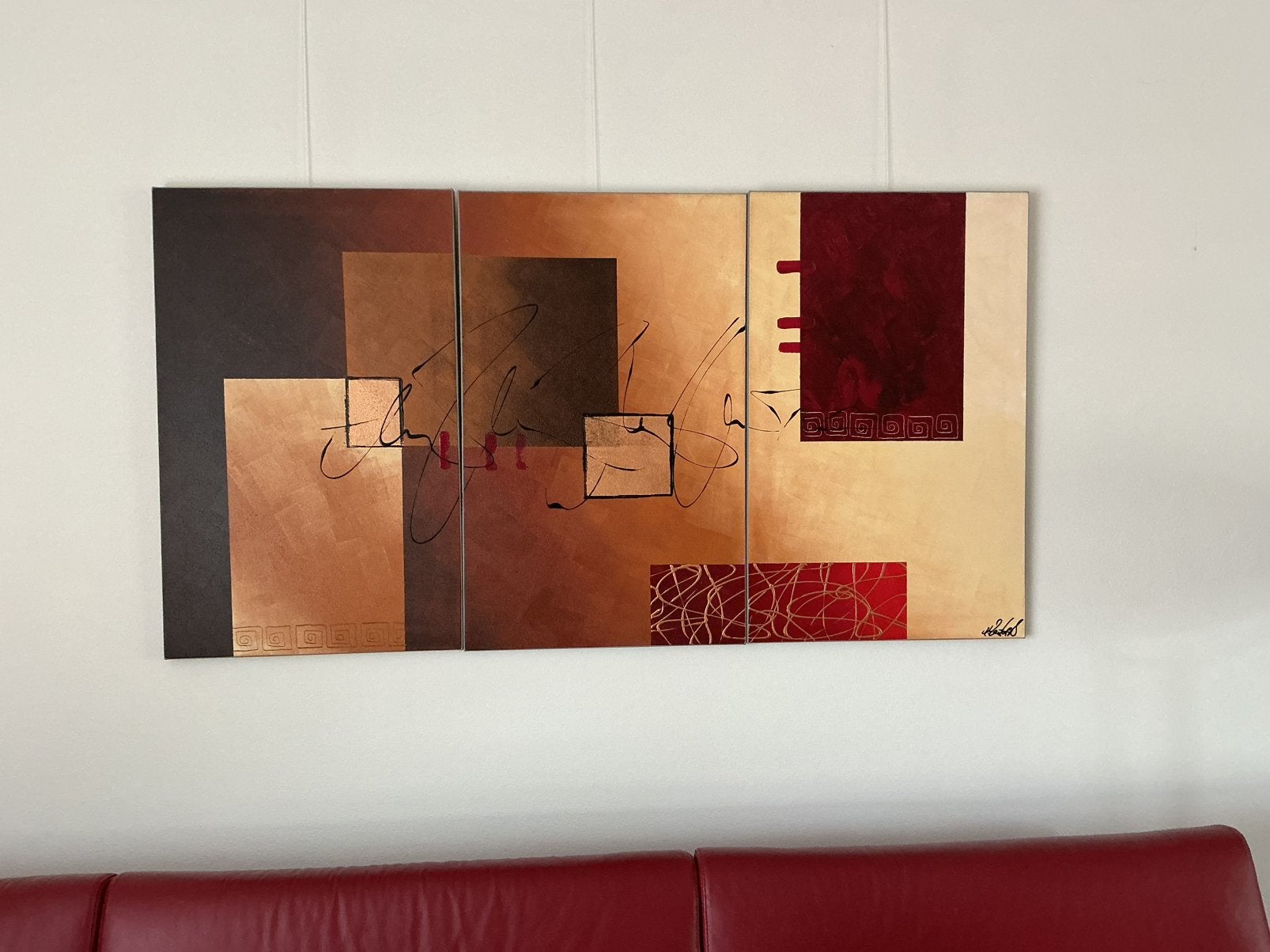 Schilderij drieluik, Ophalen