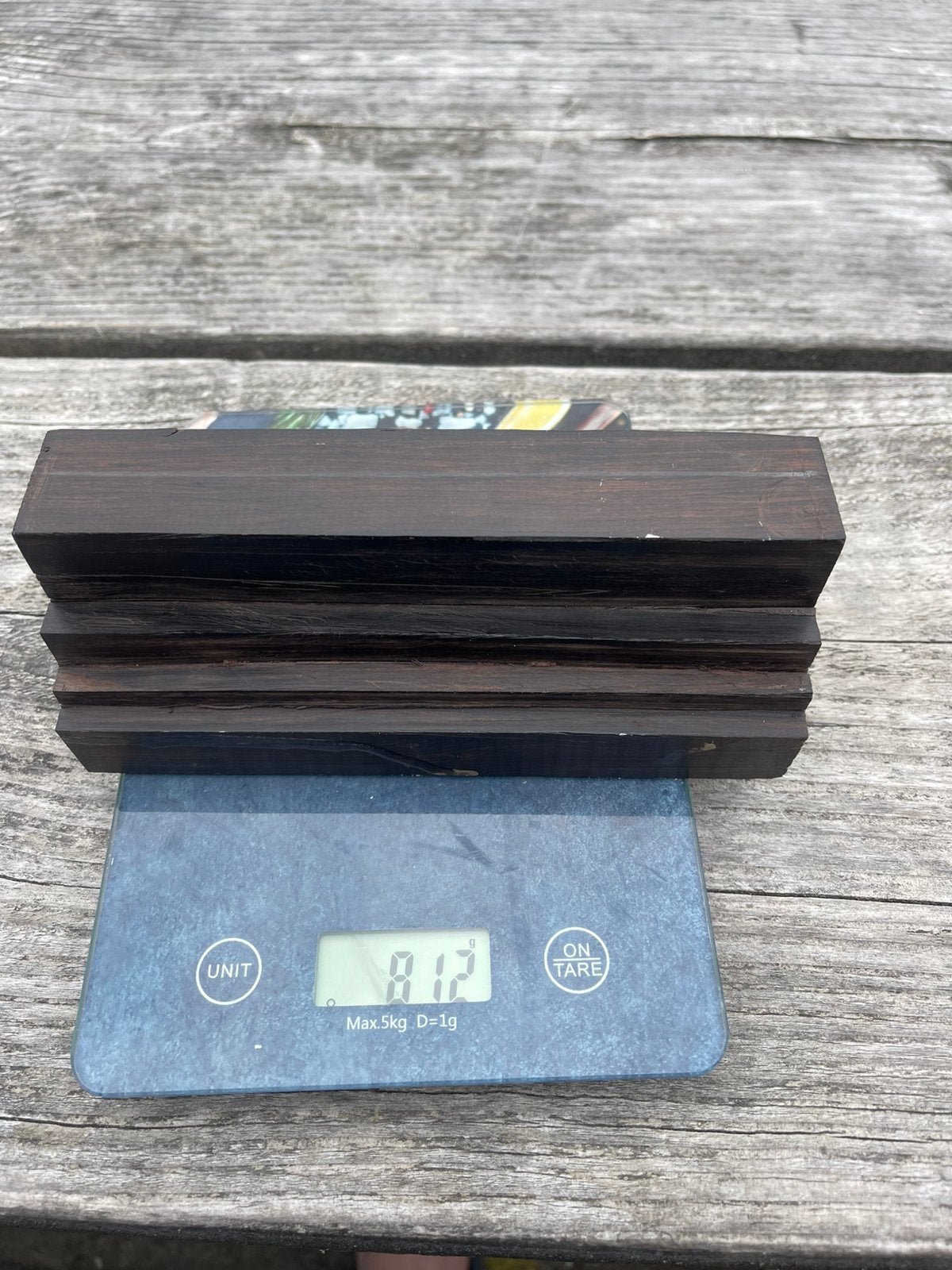Ebbenhout blok 19  7  6 cm – oud, goed gedroogd, 812 gra, Doe-het-zelf en Verbouw, Hout en Planken, Ophalen of Verzenden, Zo goed als nieuw