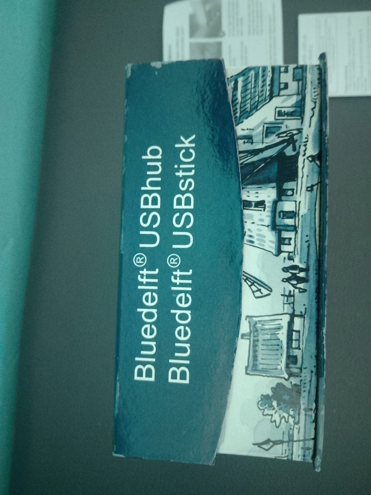 Bluedelft USB Hub en USB Stick Set - Molen Design, Ophalen, Zo goed als nieuw, Bluedelft, 1 GB of minder