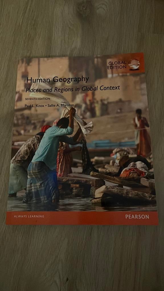 ‘Human geography, places and regions in global context’, Ophalen of Verzenden, Beta, Zo goed als nieuw, WO