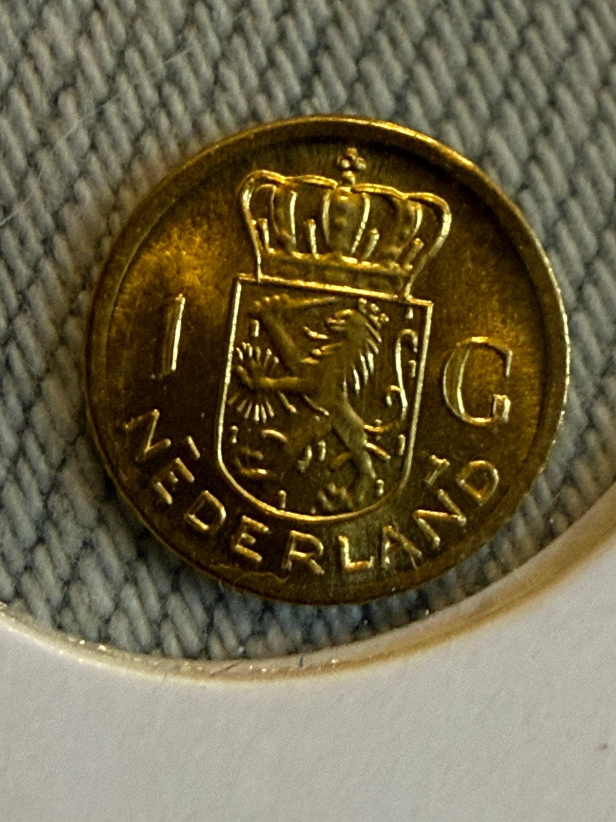 1 mini gulden Juliana goud, 1 gulden, Koningin Juliana, Losse munt, Goud