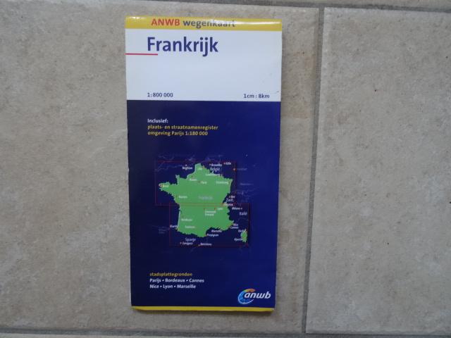 anwb wegenkaart Frankrijk, Frankrijk, Ophalen of Verzenden, 1800 tot 2000, Landkaart