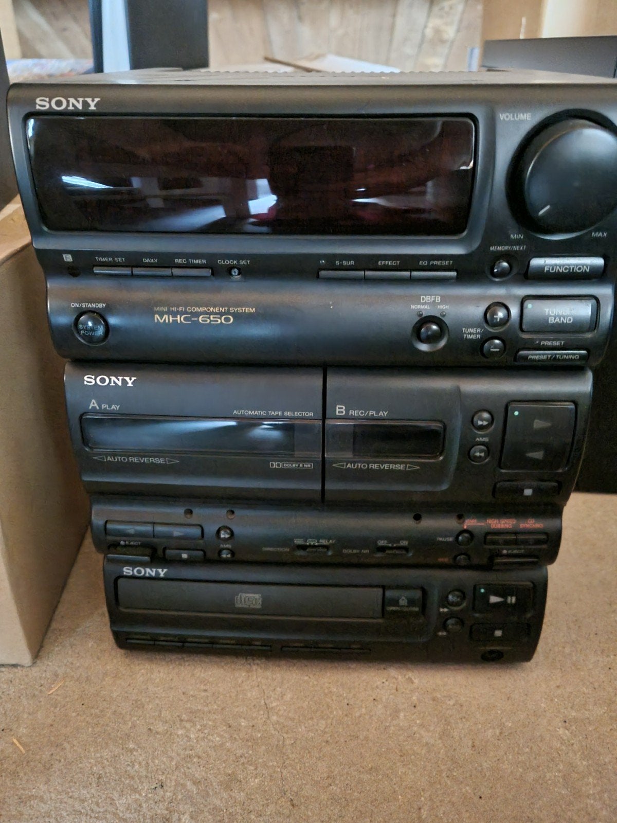 Sony MHC-650 Mini Hi-Fi Component Systeem met Speakers, Ophalen of Verzenden