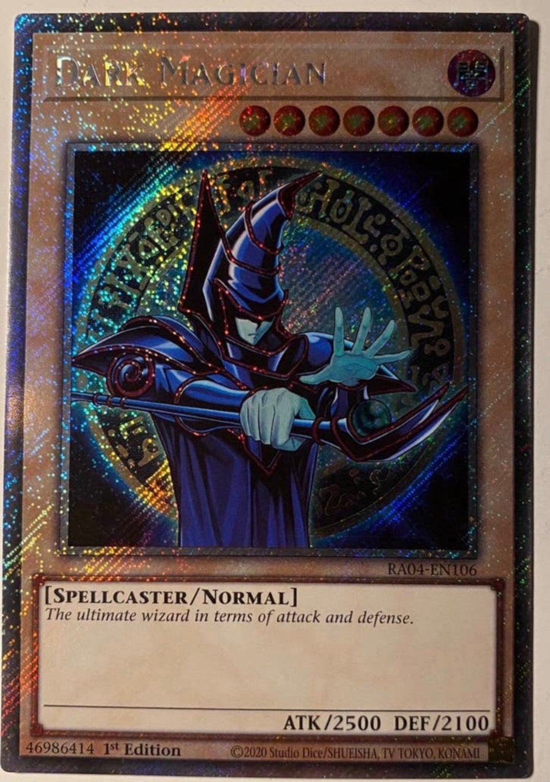 Yu-Gi-Oh! Dark Magician RA04 1st Edition Mint !, Hobby en Vrije tijd, Verzamelkaartspellen | Yu-gi-Oh!, Ophalen of Verzenden, Zo goed als nieuw
