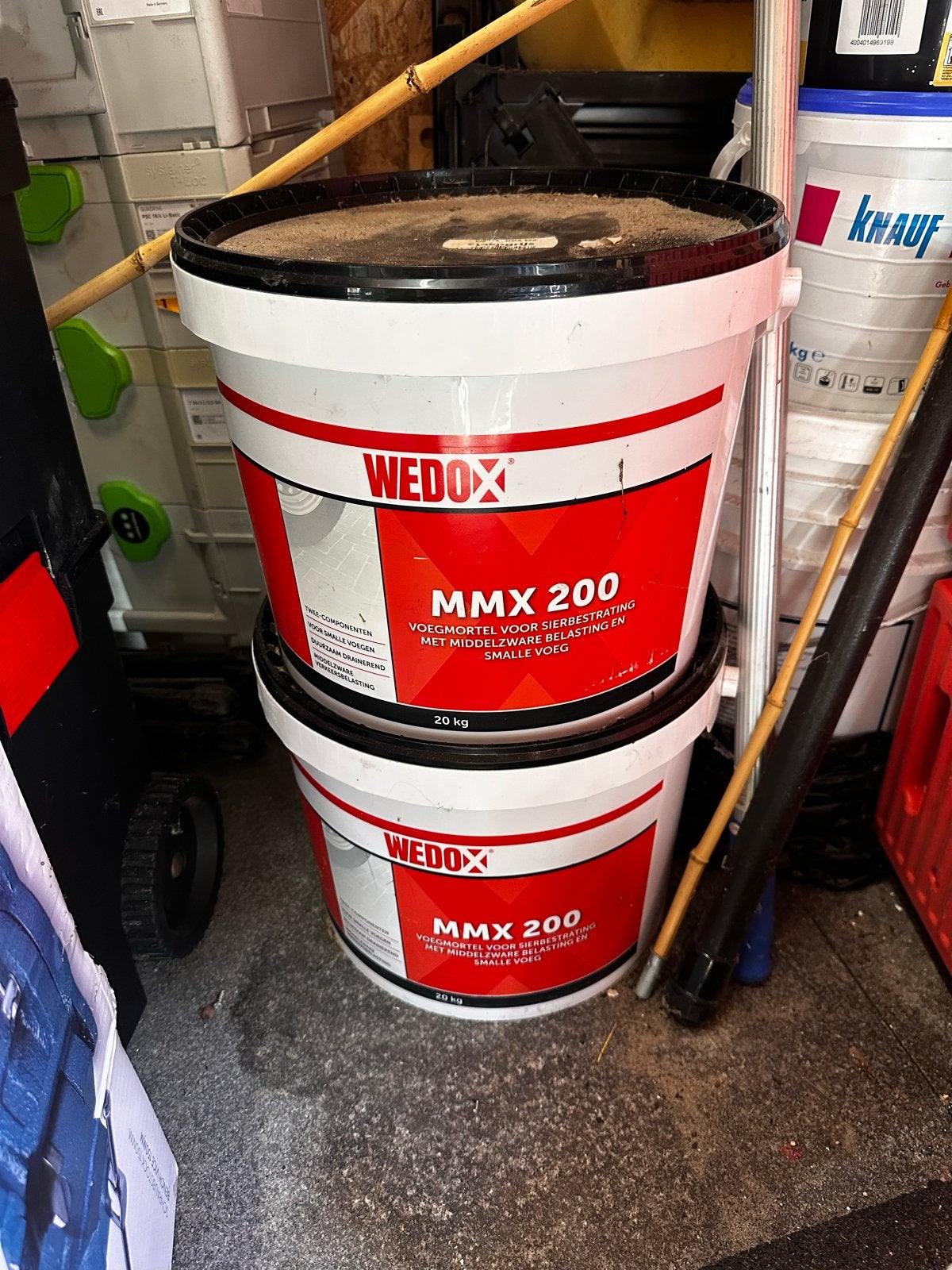 Wedox MMX 200 Voegmortel Steengrijs 20kg