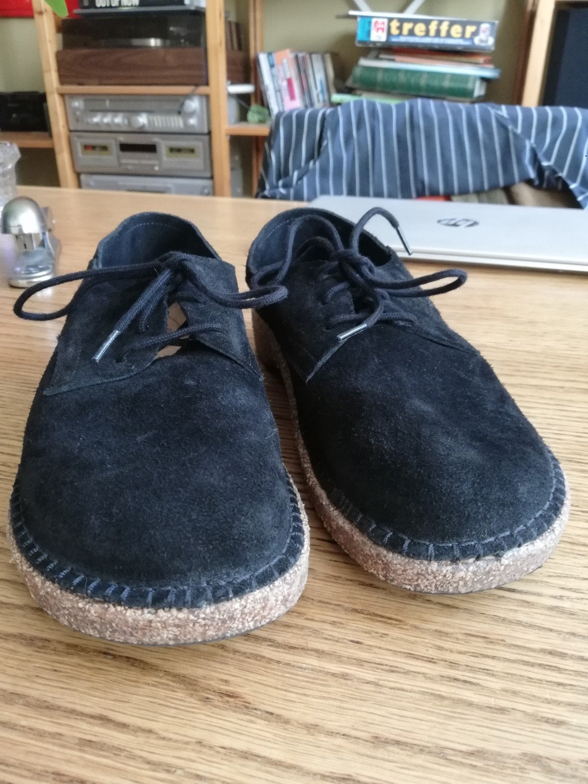 Birkenstock Gary 39,5 zwart, Kleding | Dames, Zwart, Zo goed als nieuw, Birkenstock, Sandalen of Muiltjes