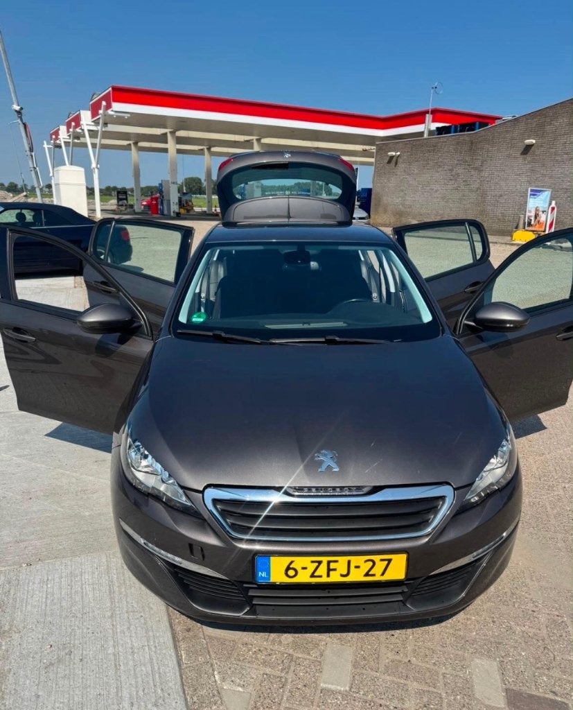 Peugeot 308 1.2E-THP 96/130 5-D 2015 Grijs, Auto's, Voorwielaandrijving, Stof, Euro 6, Bruin