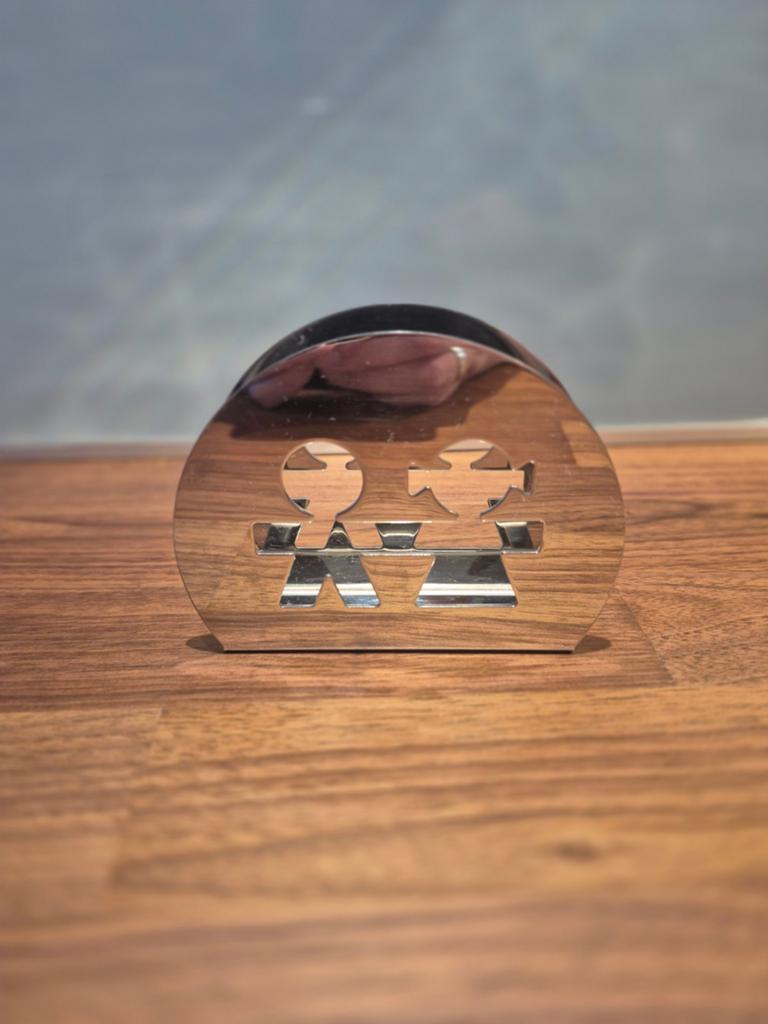 Alessi servethouder Girotondo, Huis en Inrichting, Overige typen, Zilver, Ophalen of Verzenden, Metaal
