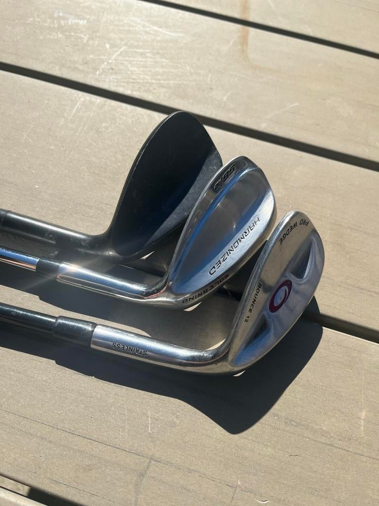 Golf Wedges Set: 52* en 56*. (De 60 graden is verkocht), Ophalen of Verzenden, Gebruikt, Club, Overige merken
