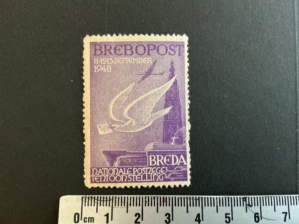Sluitzegel Brebopost Breda 1948, Verzenden, Na 1940, Postfris