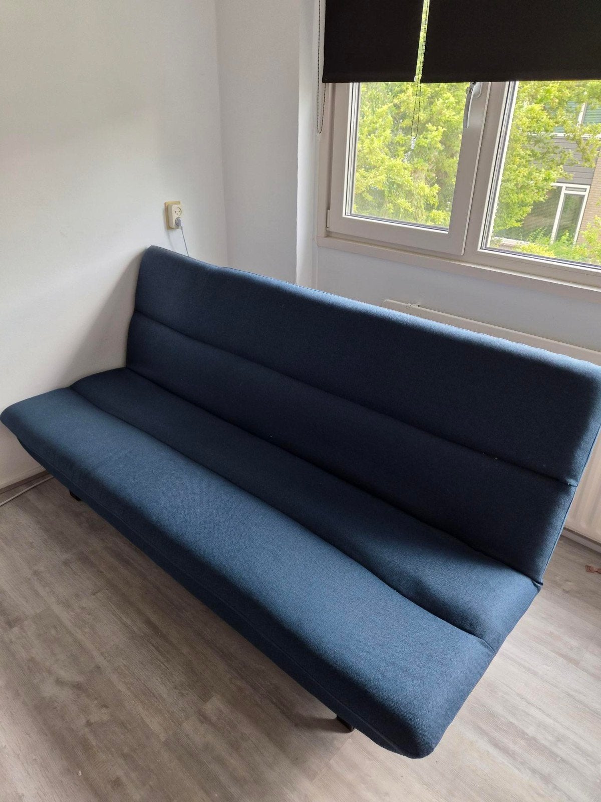 Slaapbank / Bedbank - Donkerblauw, Huis en Inrichting, Slaapkamer | Slaapbanken, Ophalen