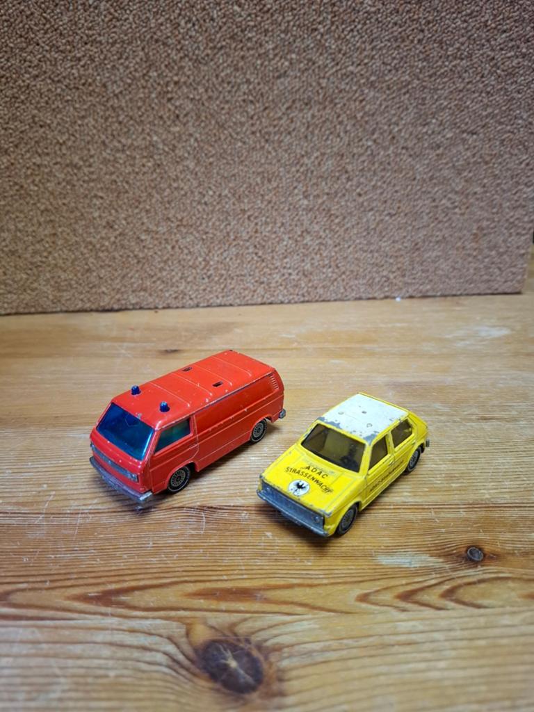Siku VW Golf en T3 adac en brandweer, Ophalen of Verzenden, Gebruikt, Auto, SIKU