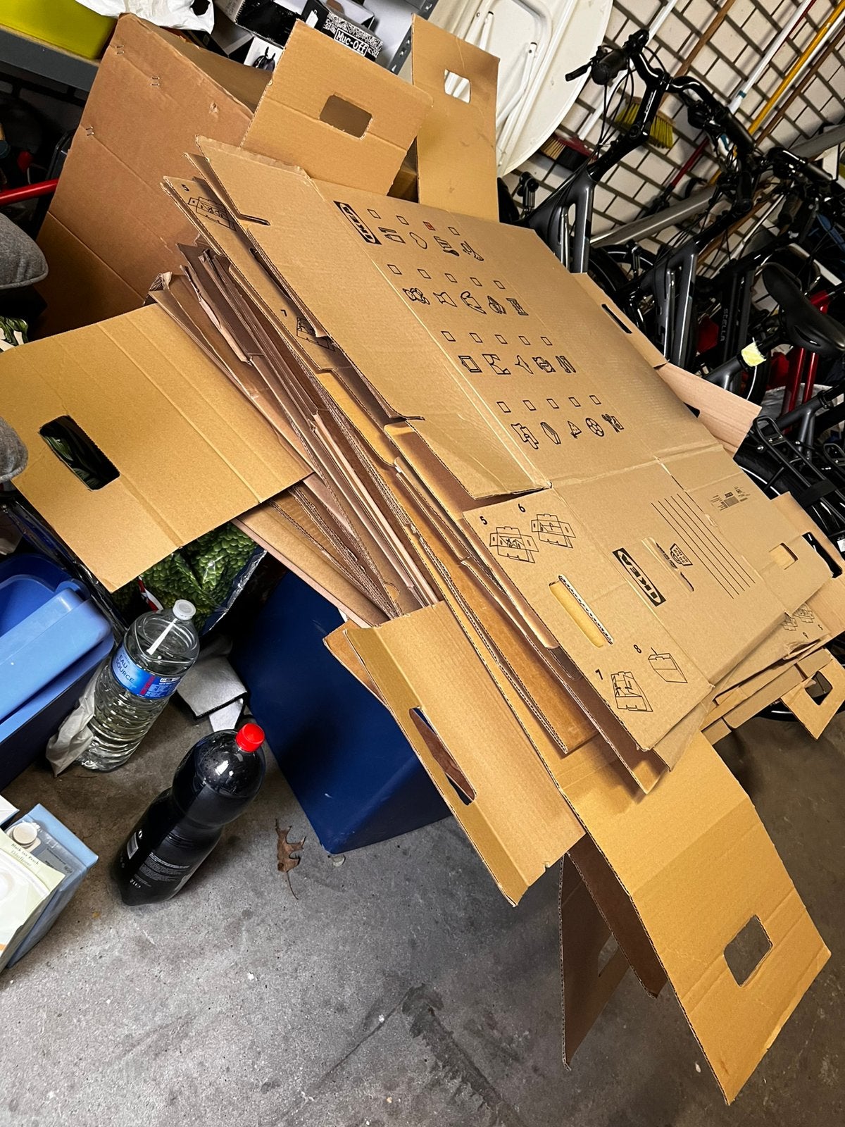 Flinke stapel verhuisdozen, Doos, 40 tot 60 cm, Opvouwbaar, 50 tot 75 cm