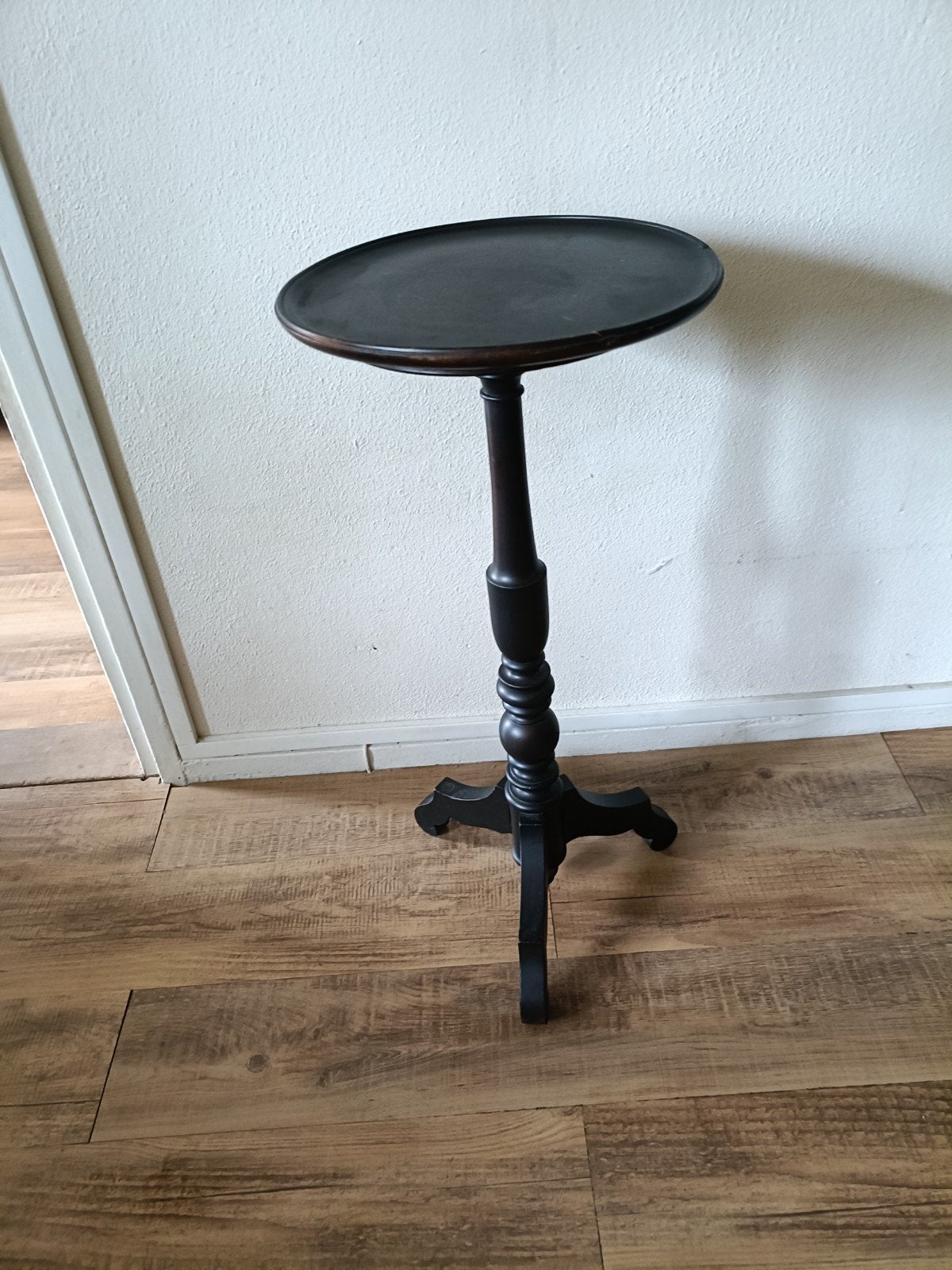 Hoog rond oude!! wijntafel landelijk brocante, Huis en Inrichting, Tafels | Bijzettafels, Ophalen, Minder dan 55 cm, Rond, Zo goed als nieuw