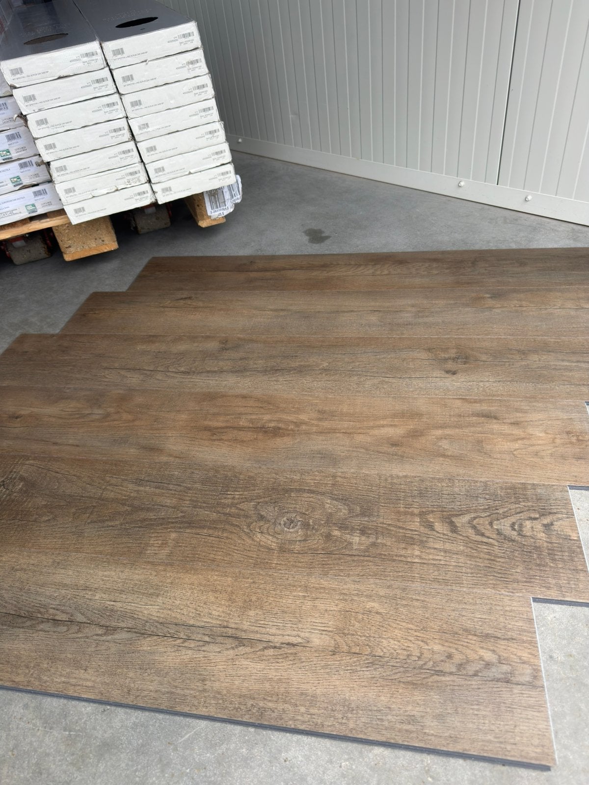 Spectra Acoustic Click PVC Scrub Oak | 27,86m² | €24,50/m², Doe-het-zelf en Verbouw, Vloerdelen en Plavuizen, Kunststof, 50 tot 150 cm