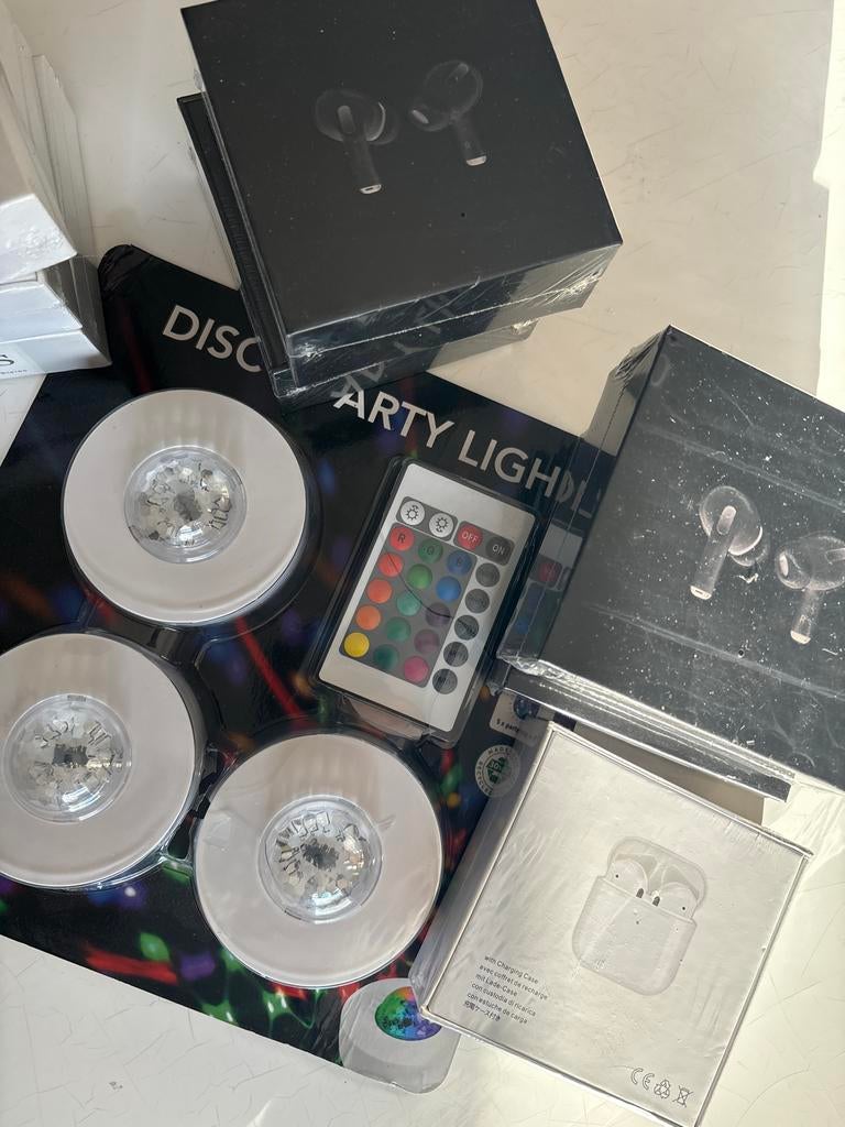 Disco Party Lights en Oortjes (niet origineel), Muziek en Instrumenten, Ophalen of Verzenden, Nieuw, Licht, Kleur