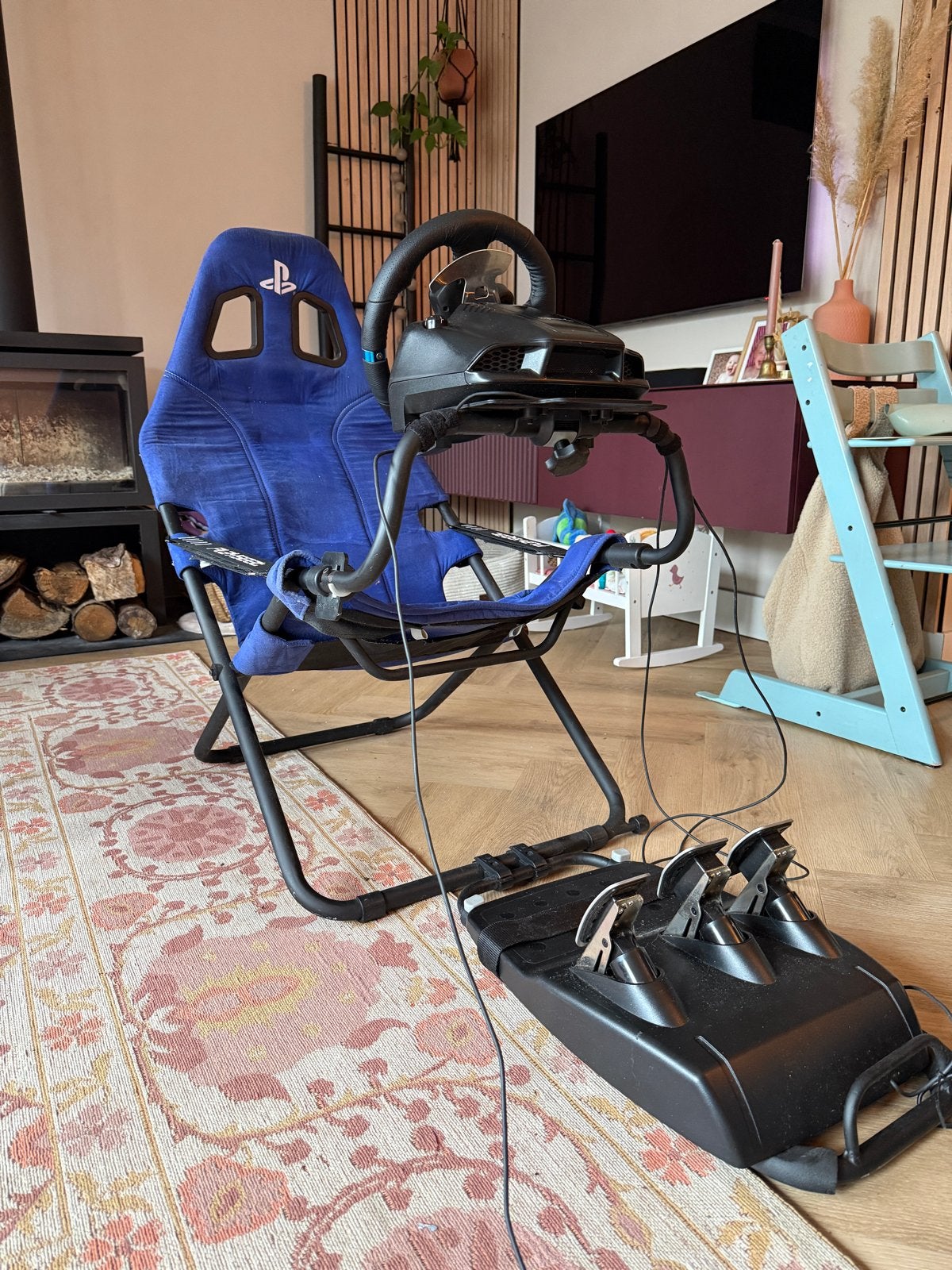 Playseat met Logitech G29 racestuur en pedalen, Ophalen, Gebruikt, Playseat of Racestoel, PlayStation 4