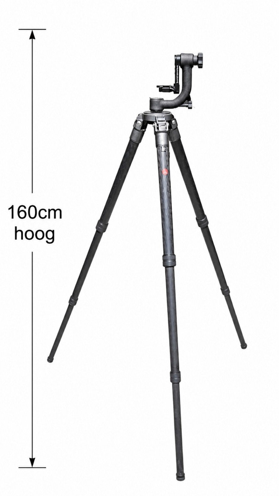 Gitzo heavy duty statief met schommelkop, Zo goed als nieuw, 150 tot 175 cm, Met balhoofd, Ophalen of Verzenden