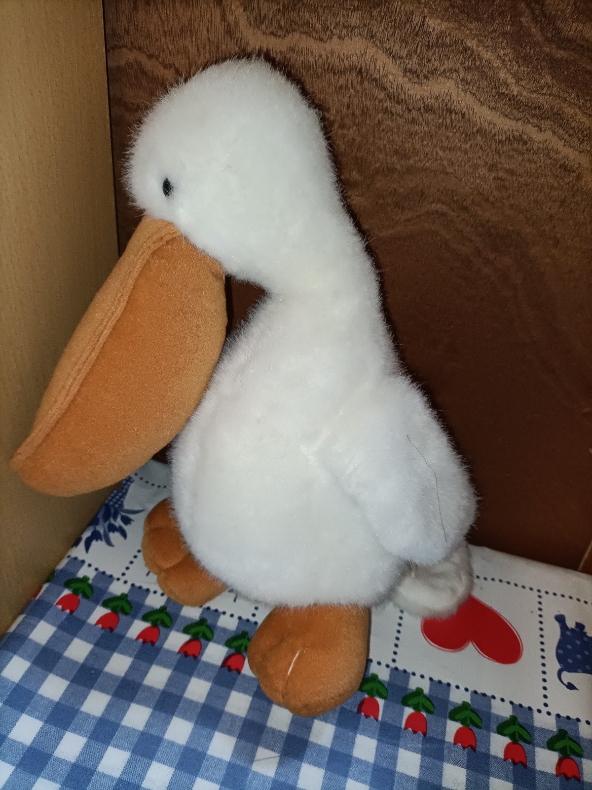 Bloedbank Sanquin pelikaan knuffel 28 cm groot, Ophalen of Verzenden, Zo goed als nieuw, Overige typen
