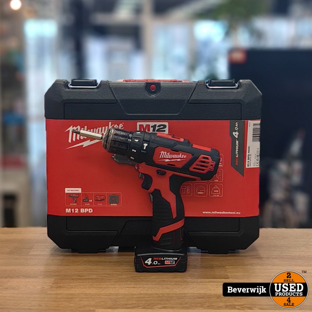 Milwaukee M12 BPD Slagboormachine 12v - In Nette Staat, Milwaukee, Gebruikt, Support@milwaukee.com, Milwaukee Electric Tool Corporation, 13135 W. 
Lisbon Road, Brookfield, WI 53005
USA
