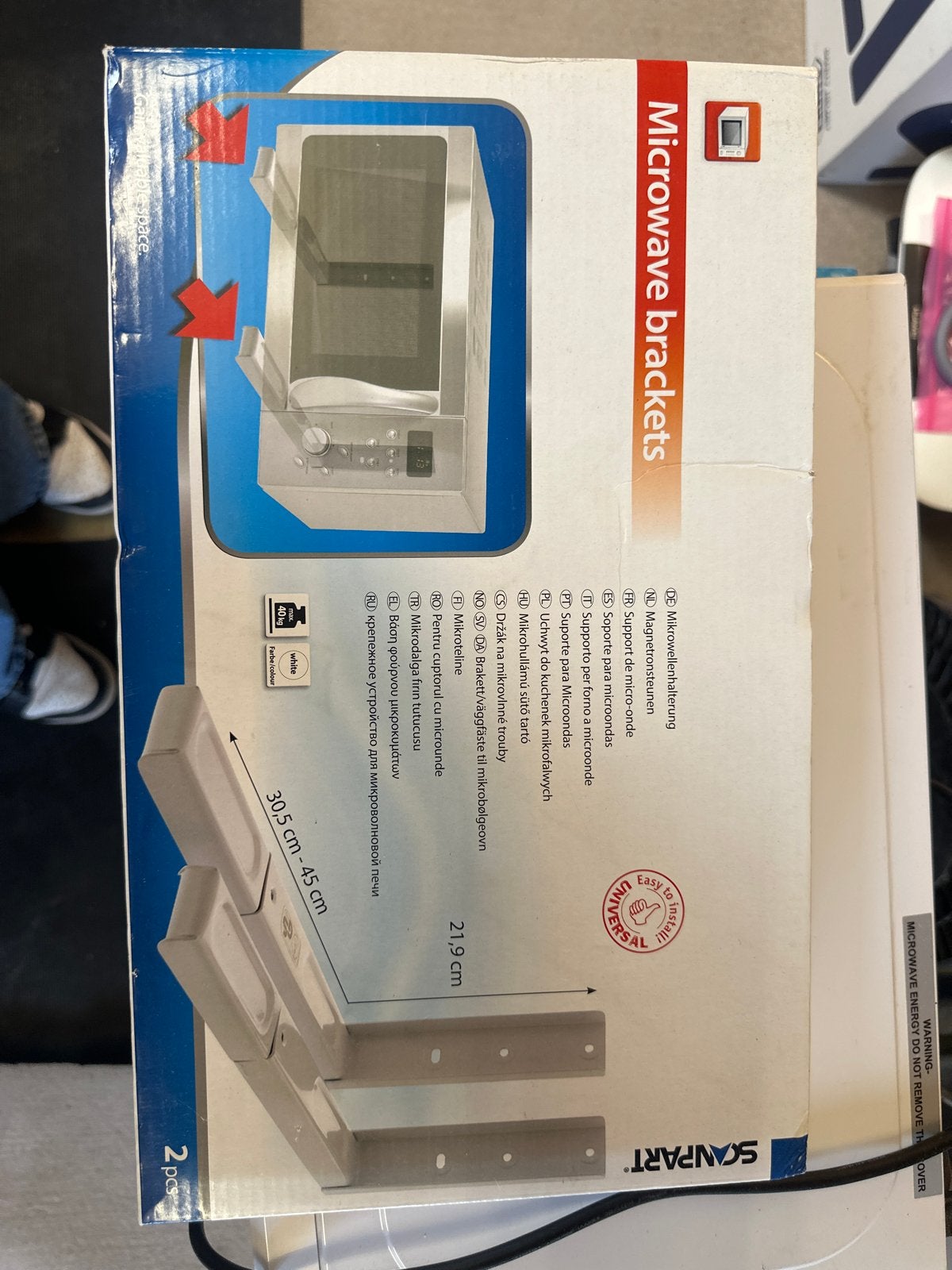 Magnetron steun - 2 stuks - Nieuw - Wit, Ophalen, Nieuw
