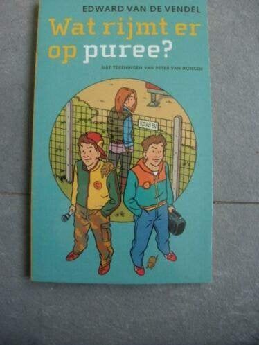 Boek - Wat rijmt er op puree? -Edward van de Vendel (qwe), Ophalen of Verzenden, Zo goed als nieuw, Fictie algemeen