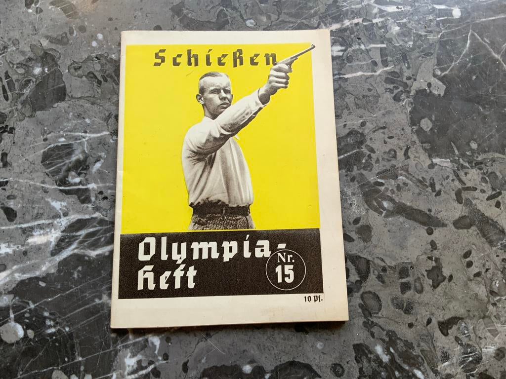 Brochure Schietsport Olympische Spelen 1936, Ophalen of Verzenden, Gelezen, Overige sporten