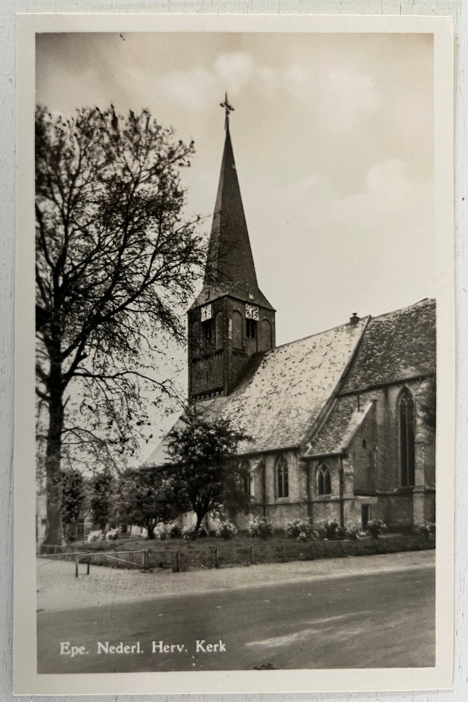 Oude Ansichtkaart  -  Epe - Nederl. Herv. Kerk, Ophalen of Verzenden, 1940 tot 1960, Gelopen, Gelderland
