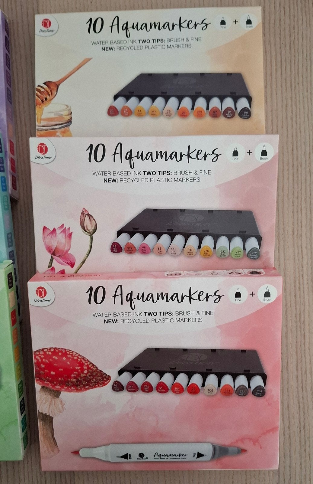 NIEUW 90 Déco Time Aquarel markers met opbergsysteem, Ophalen of Verzenden, Zo goed als nieuw, Potlood of Stift