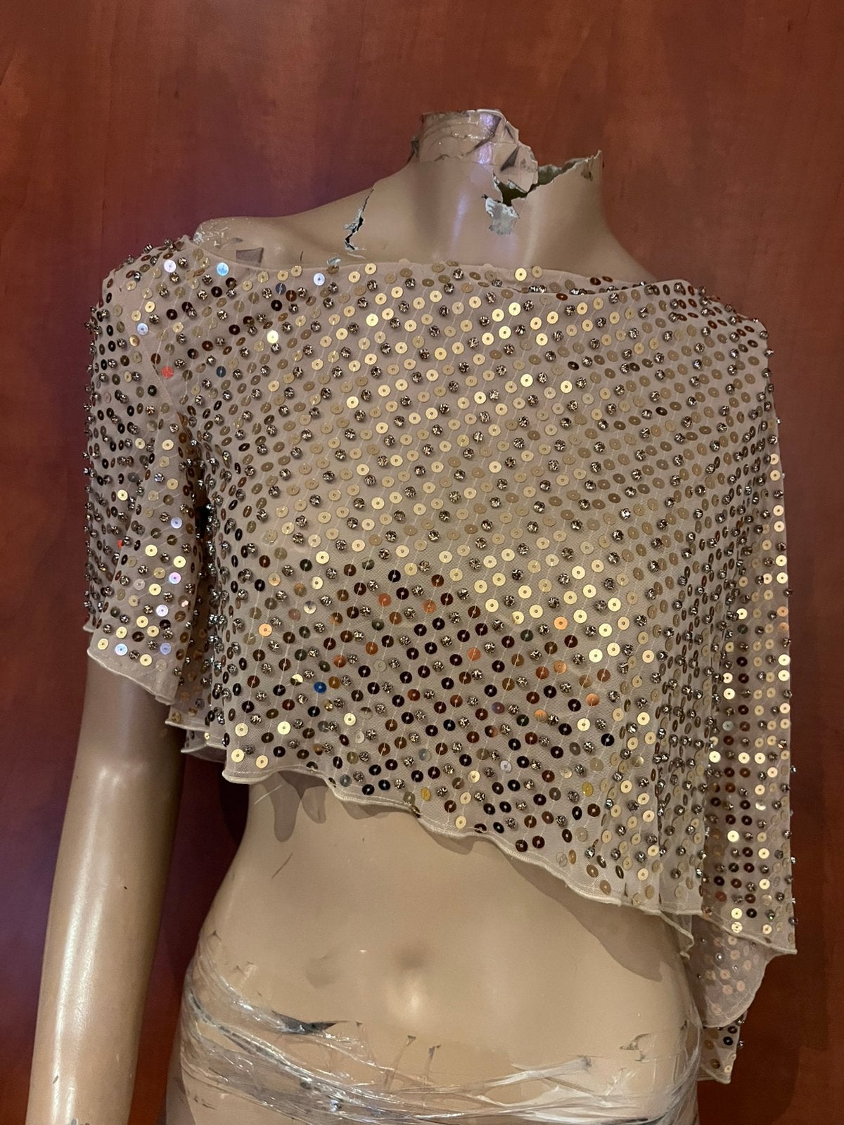 Oh POLLY crop top vol lovertjes xs nieuw met kaartjes, G, T, Nieuw, Ophalen of Verzenden