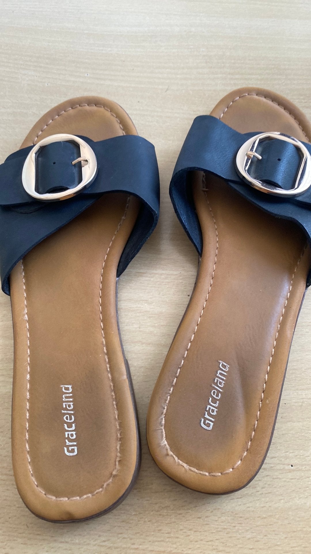 Graceland dames slippers maat 39, Bruin, Gedragen, Ophalen, Slippers