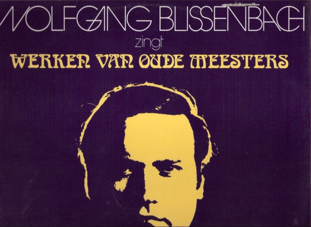 BCH Wolfgang Blissenbach zingt oude meesters-RARE-Free rec., Cd's en Dvd's, Ophalen, Gebruikt, Overige formaten, Overige typen