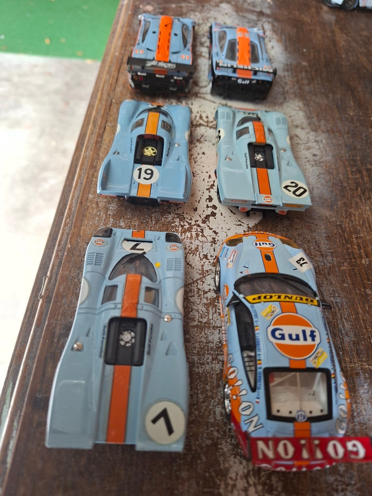 6x Minichamps Gulf Collection: 2x BMW, 4x Porsche, Ophalen of Verzenden, Gebruikt