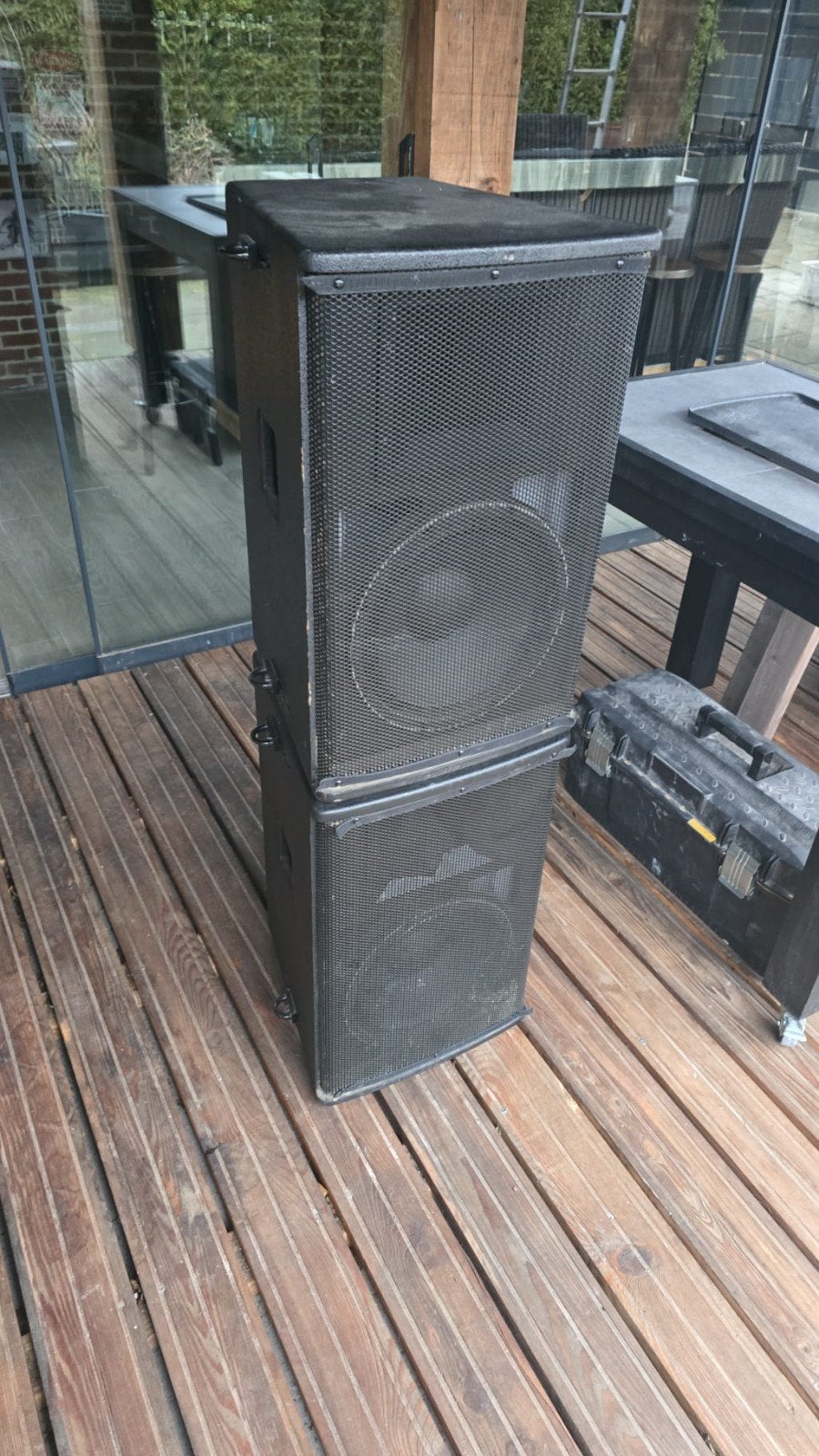 12 inch professionele speakers, Huis en Inrichting, Kachels, Ophalen of Verzenden, Elektrisch, Overige soorten