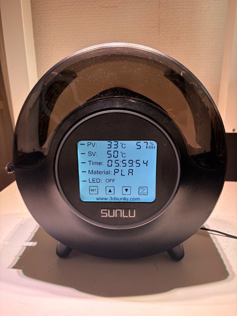 Sunlu S2 fulament droger, Computers en Software, 3D-printerbenodigheden, Ophalen of Verzenden, Gebruikt, Printeraccessoires