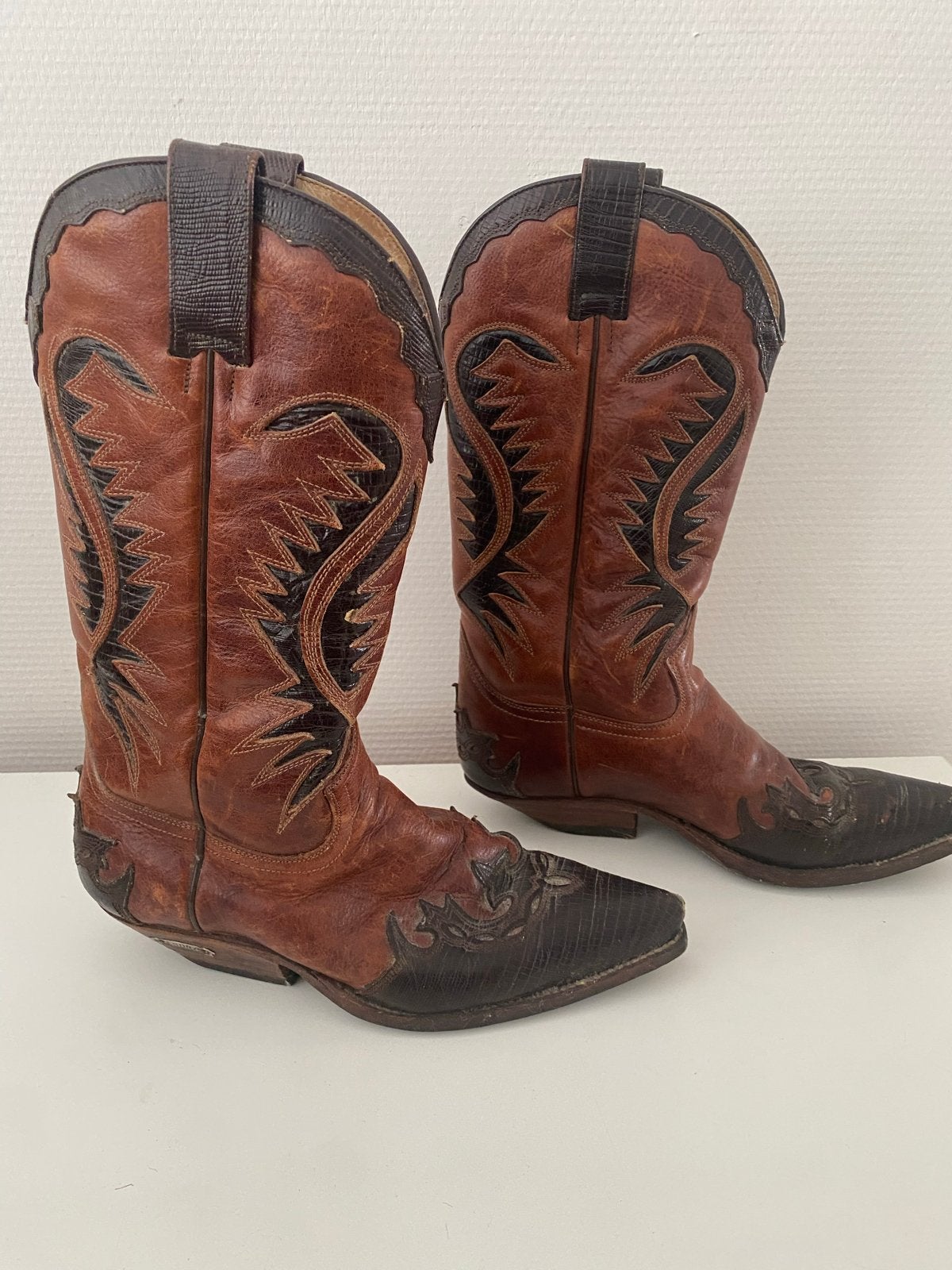 Vintage Sendra Heren Cowboy Laarzen Maat 41, Kleding | Heren, Schoenen, Ophalen of Verzenden, Gedragen, Bruin, Boots