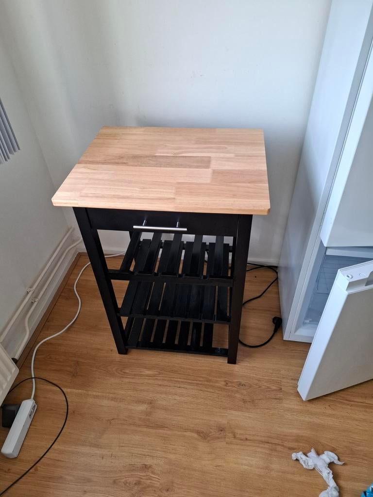 Bijzettafel, Ophalen, Hout, Minder dan 50 cm, Minder dan 5 flessen