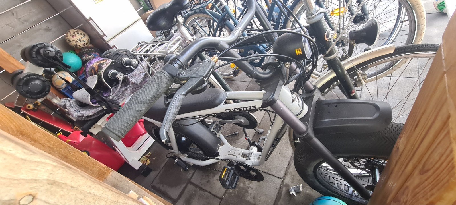 Super73 E-bike - Grijs/Wit, Ophalen, Gebruikt, Overige merken