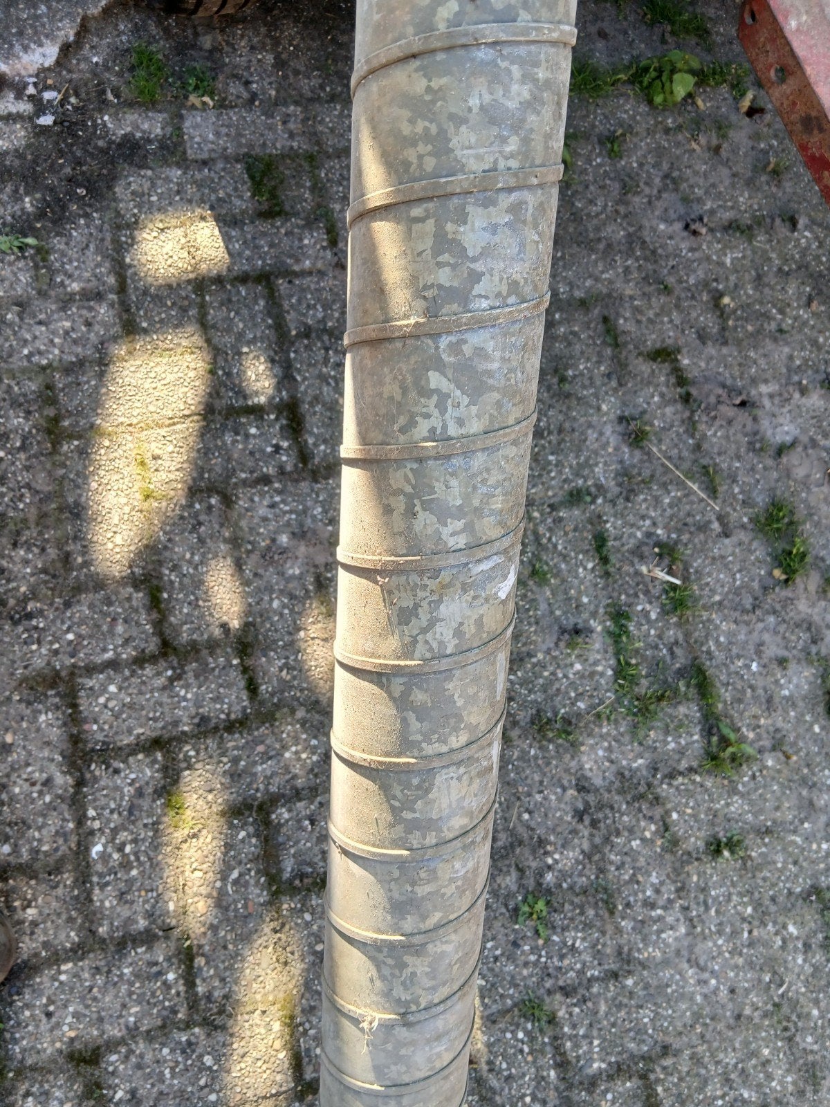 Spiraalbuis 100 mm - Gegalvaniseerd, Doe-het-zelf en Verbouw, Buizen en Afvoer, Ophalen of Verzenden